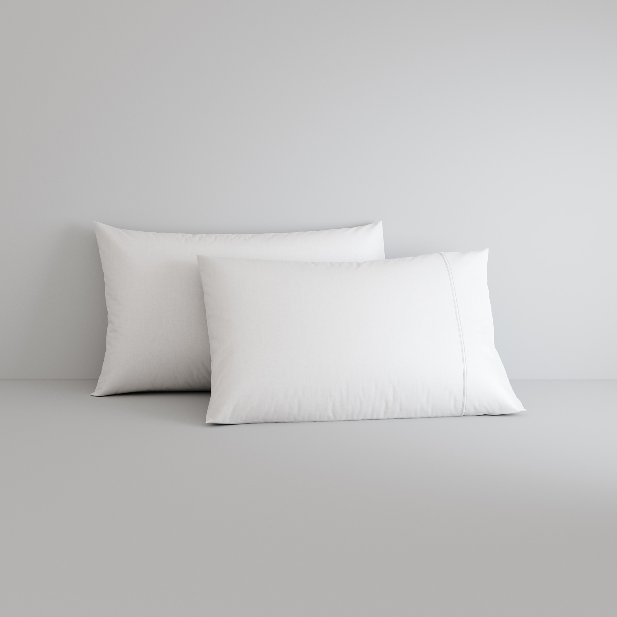 Imagen 2 de Juego de funda nórdica algodón Satén 375 hilos Sheridan - Blanco Cama 200 cm Blanco