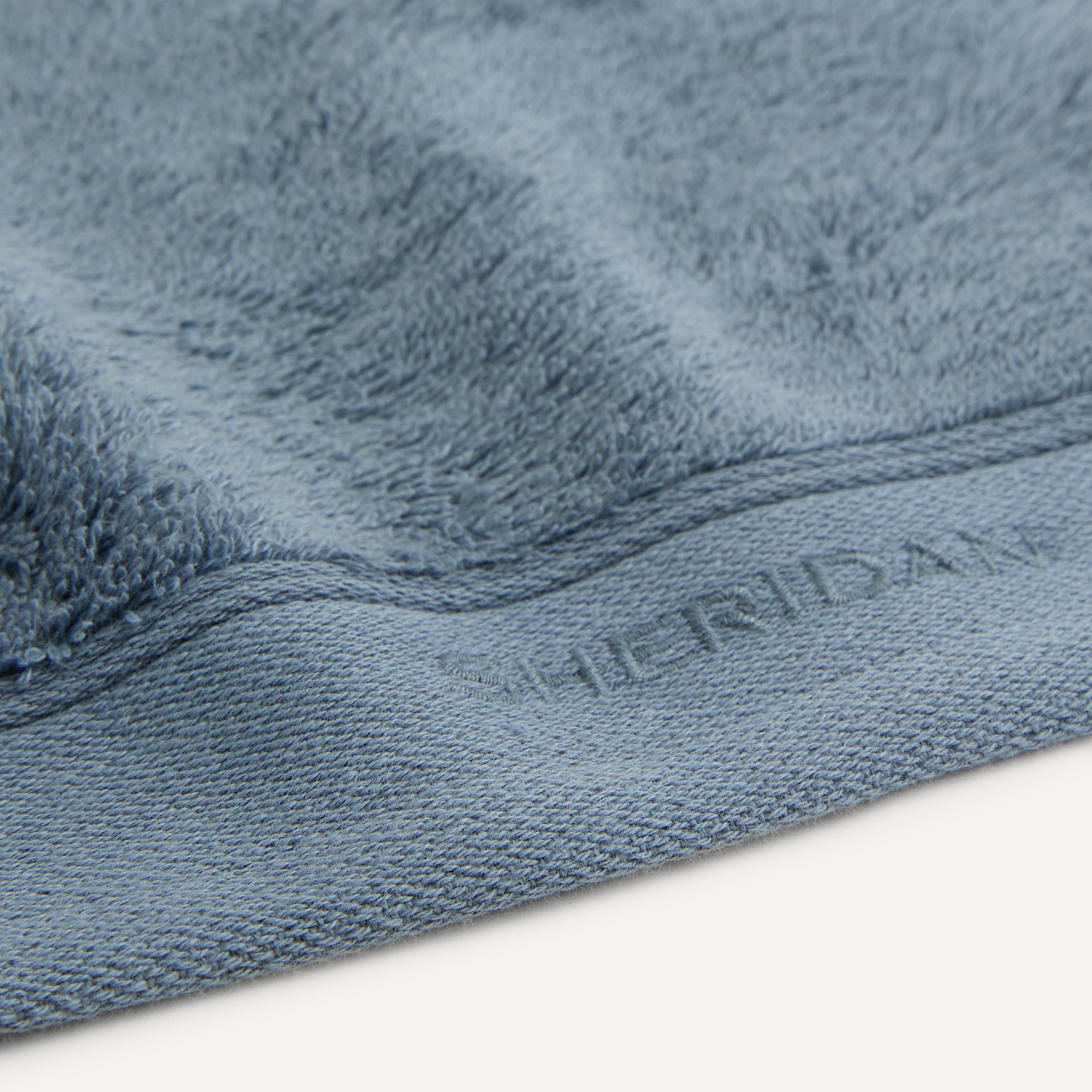 Conjunto de 2 Toalhas de Bidé de Algodão e Tencel 650 g/m2 Eris Soft Azul-2