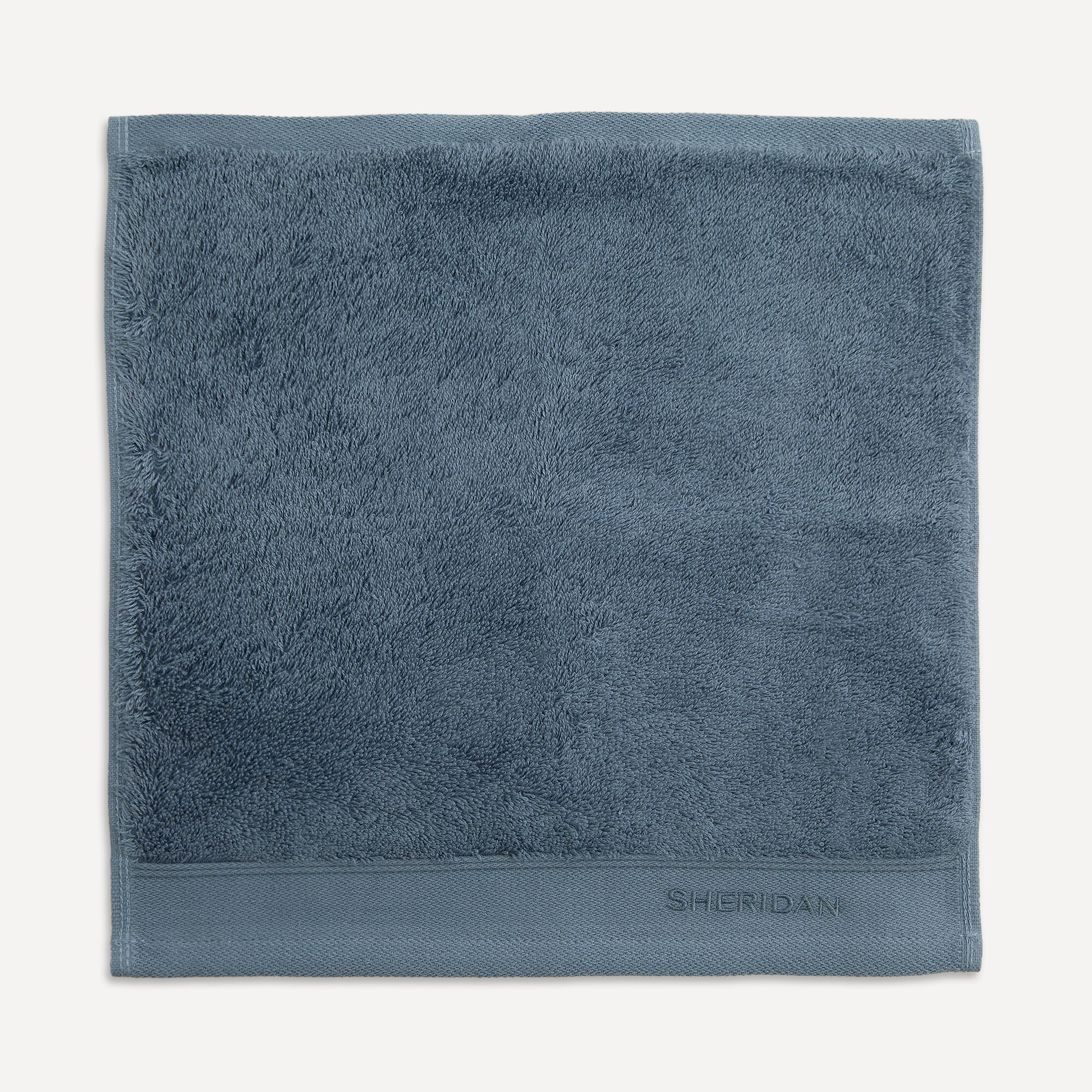 Conjunto de 2 Toalhas de Bidé de Algodão e Tencel 650 g/m2 Eris Soft Azul-4