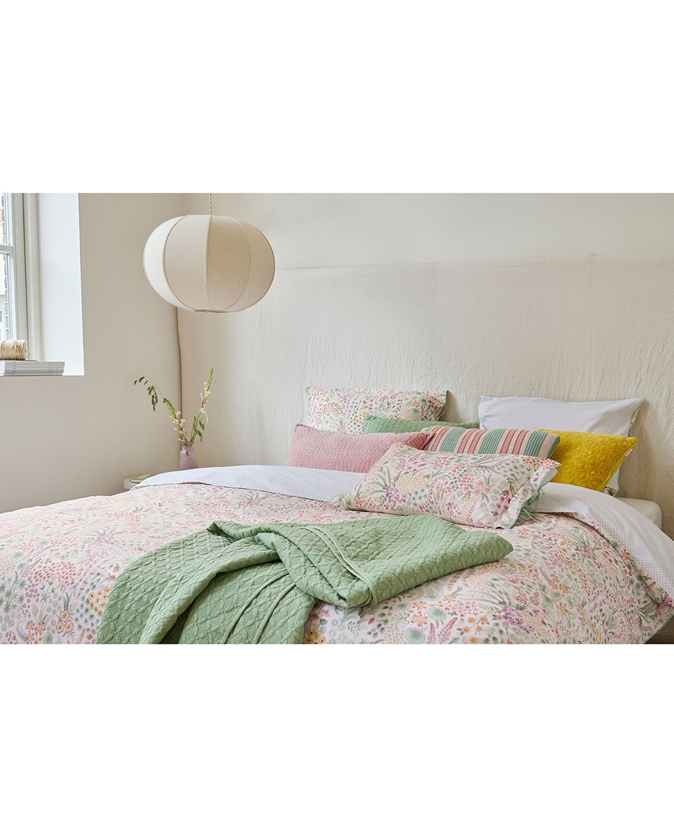 Conjunto de Capa de Edredão de Algodão Lodi Garden Multicolor-4