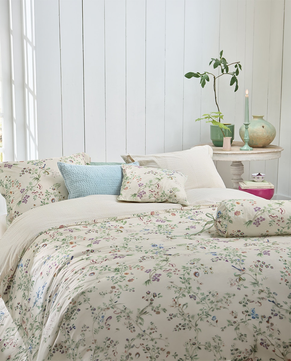 Conjunto de capa de edredão em algodão Darjeeling Days Multicolor-6
