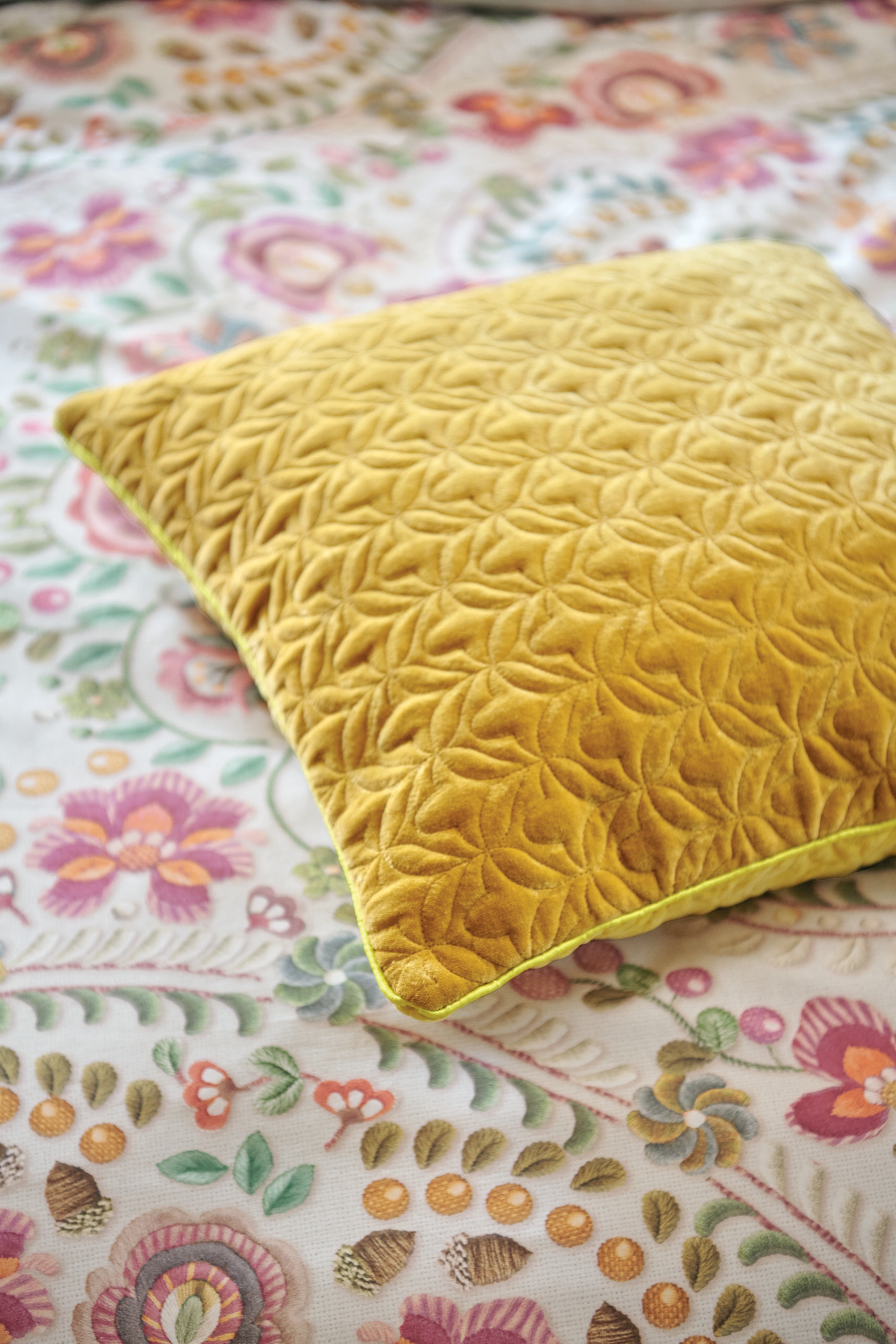 Almofada Decorativa de Algodão Dreams Amarelo-3