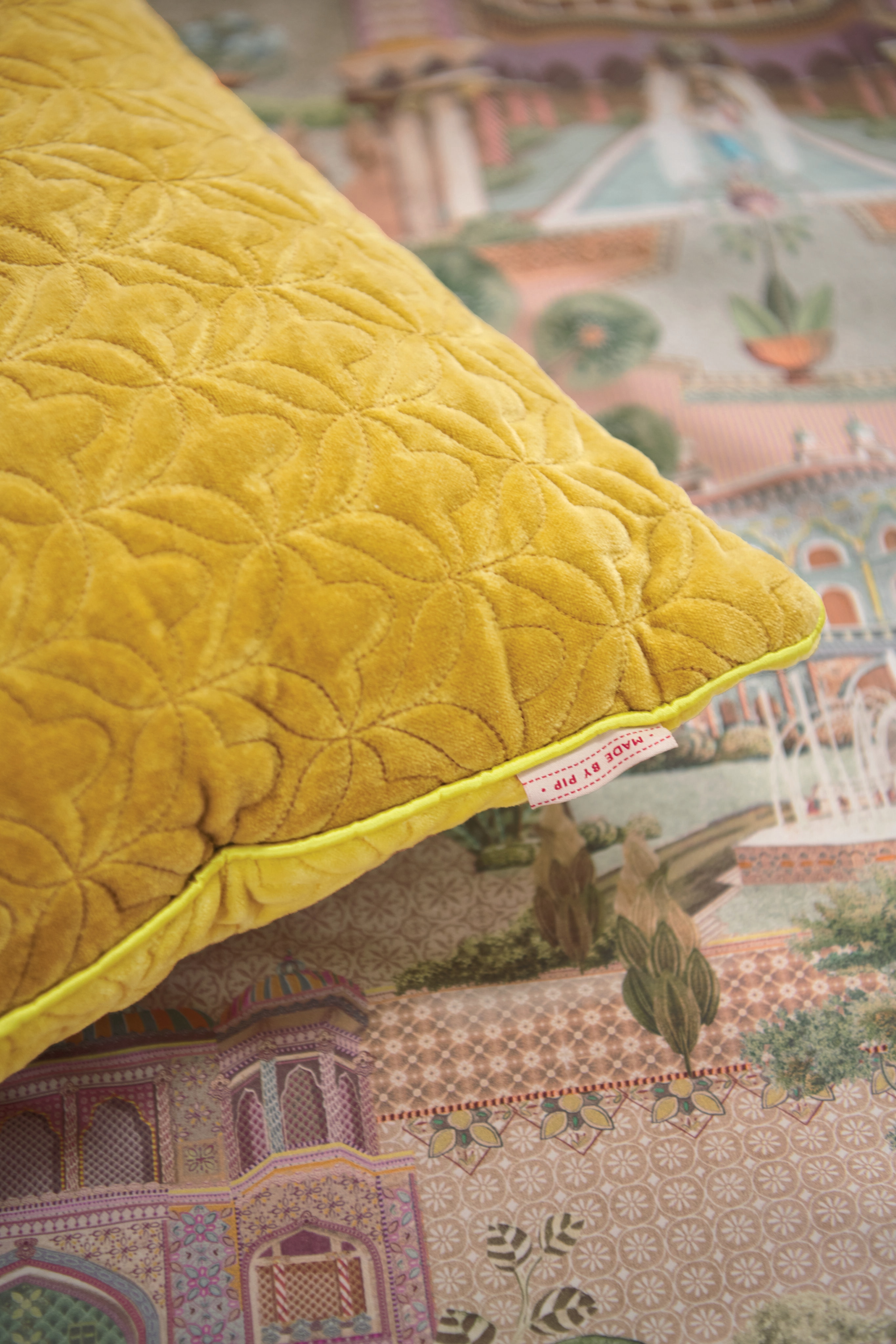 Almofada Decorativa de Algodão Dreams Amarelo-4