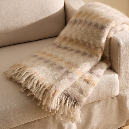 Manta decorativa mohair Mía Mantas Ezcaray