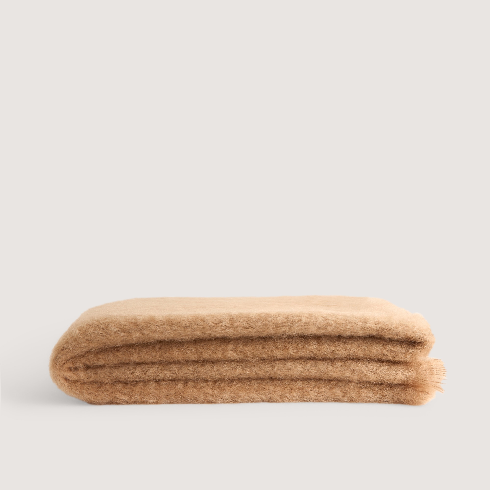 Manta decorativa Mohair Liso Mantas Ezcaray - Beige 130 x 200 cm Beige-2
