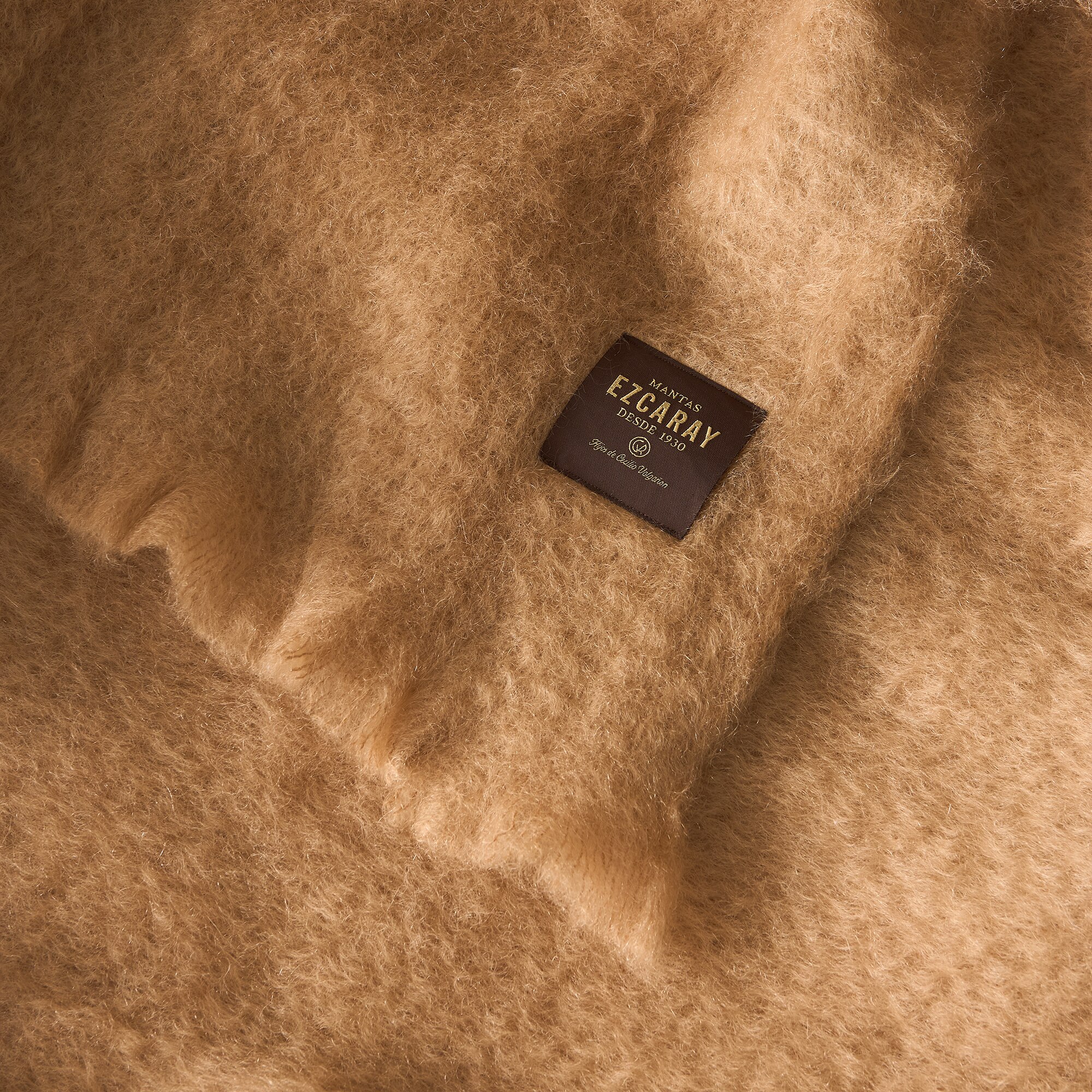 Manta decorativa Mohair Liso Mantas Ezcaray - Beige 130 x 200 cm Beige-3