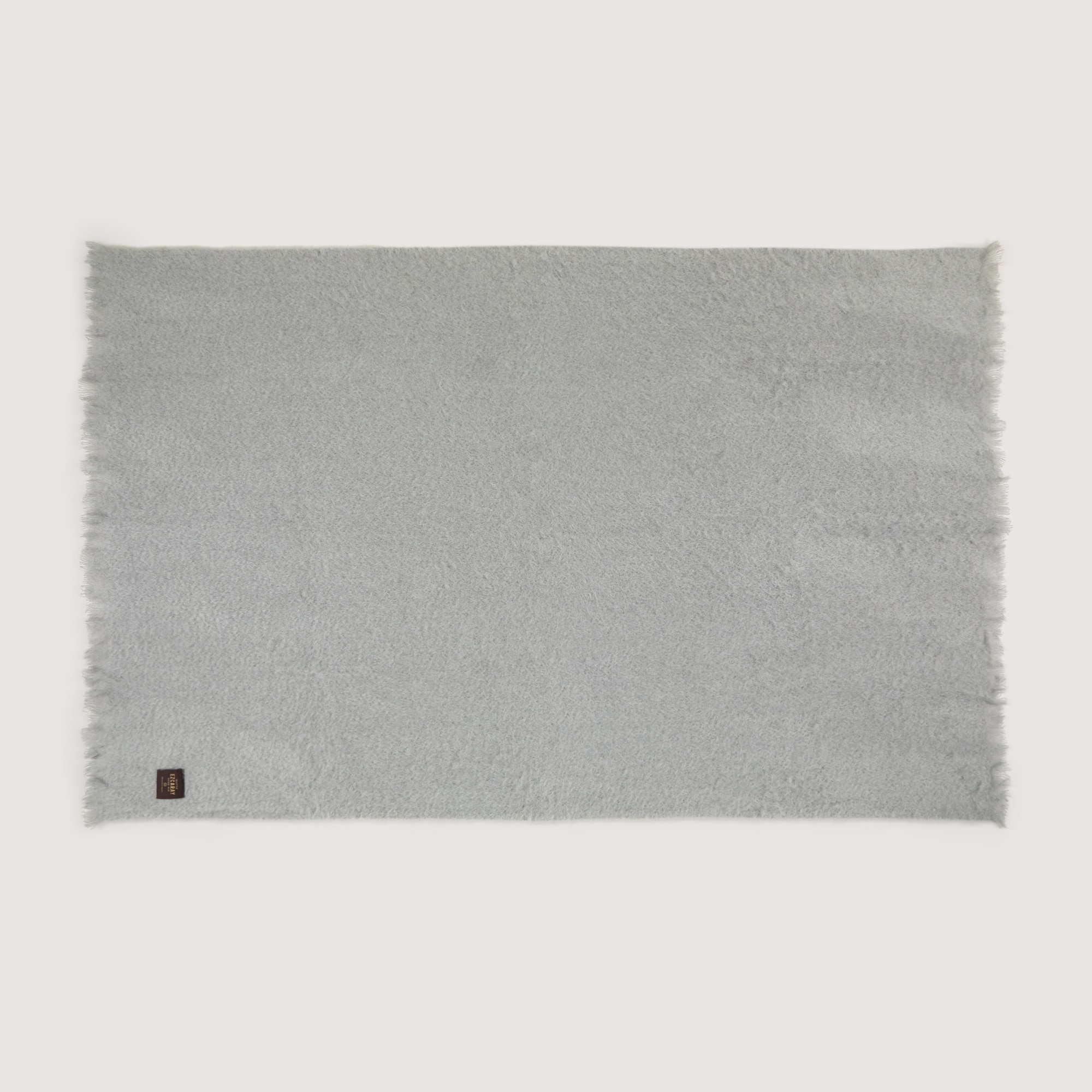 Manta decorativa Mohair Liso Mantas Ezcaray - Gris 130 x 200 cm Gris-4