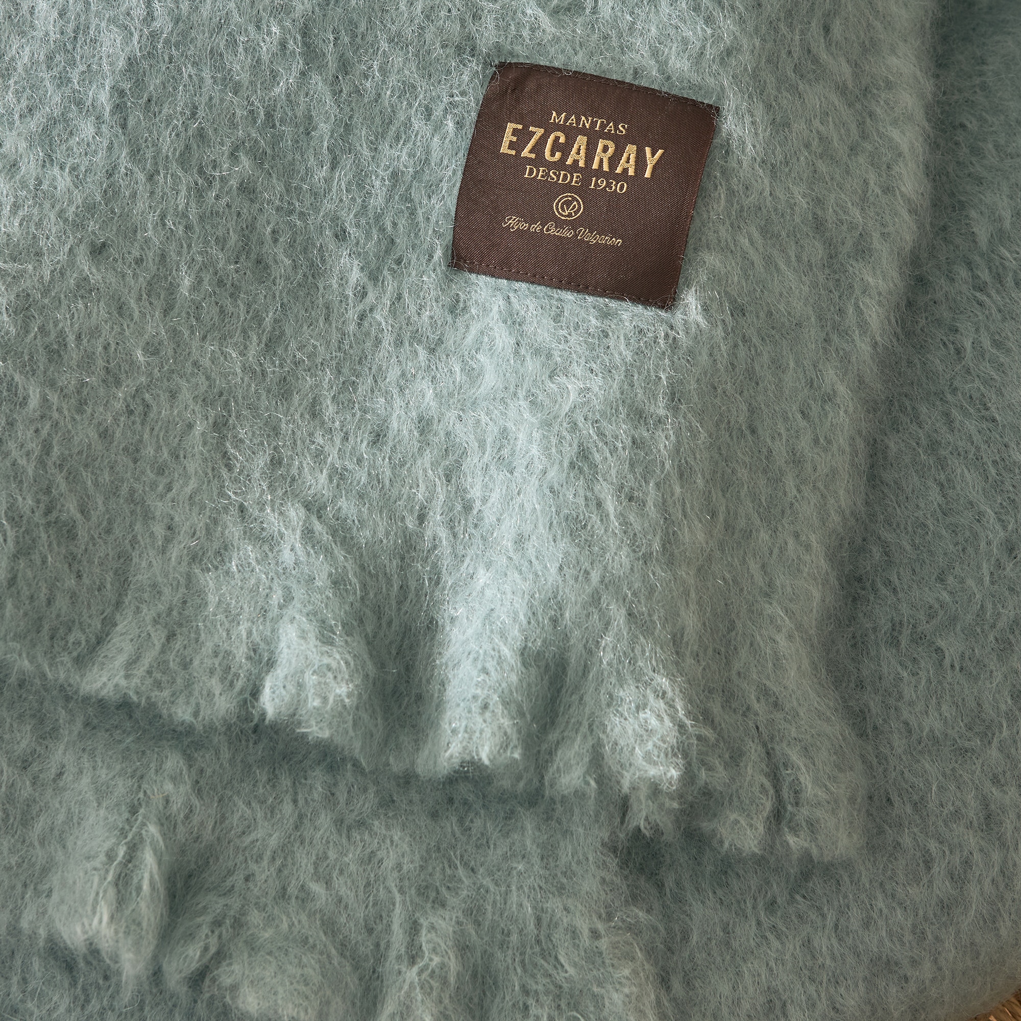 Manta decorativa Mohair Liso Mantas Ezcaray - Azul 130 x 200 cm Azul-3