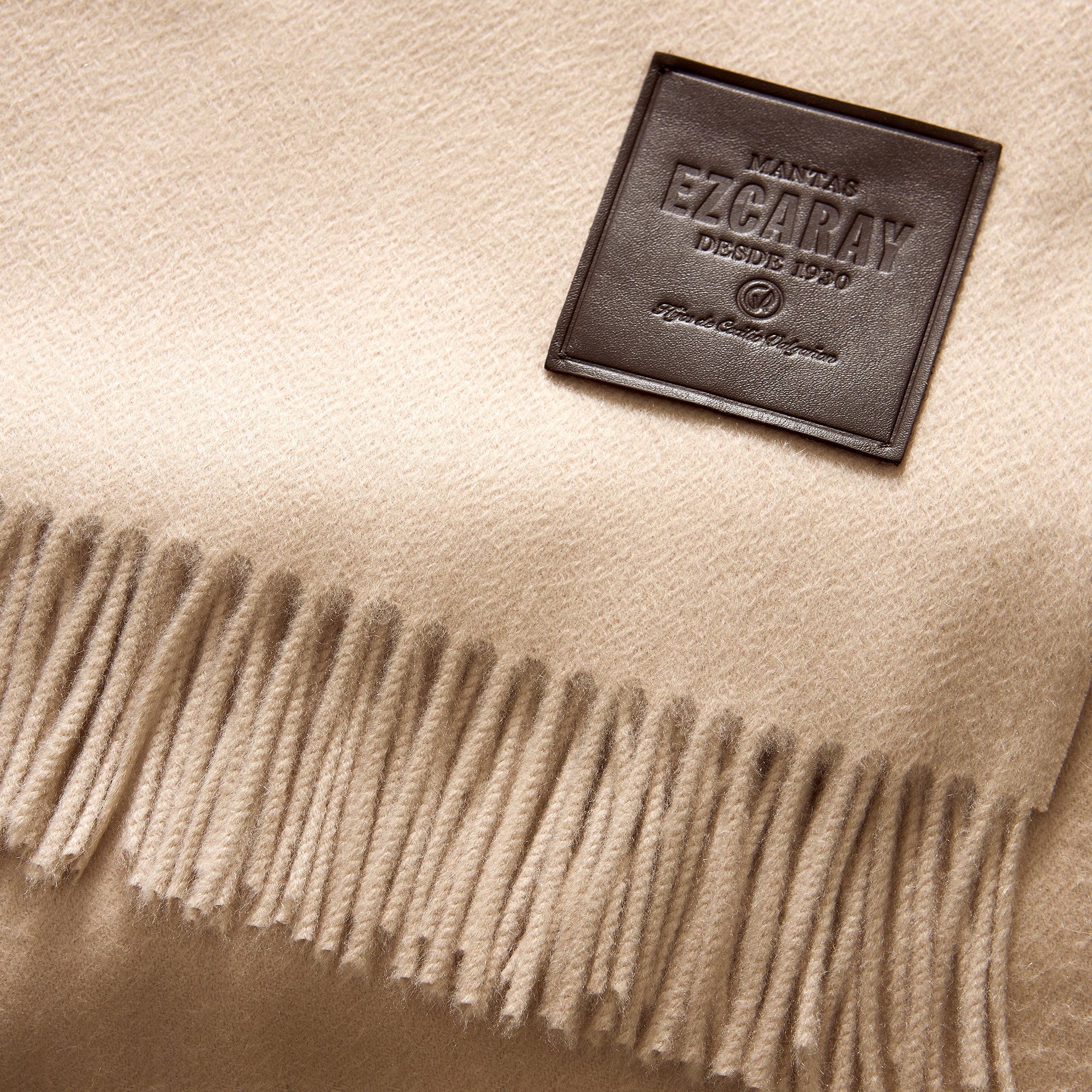 Manta decorativa Cashmere Mantas Ezcaray - Crudo 130 x 200 cm Crudo-3