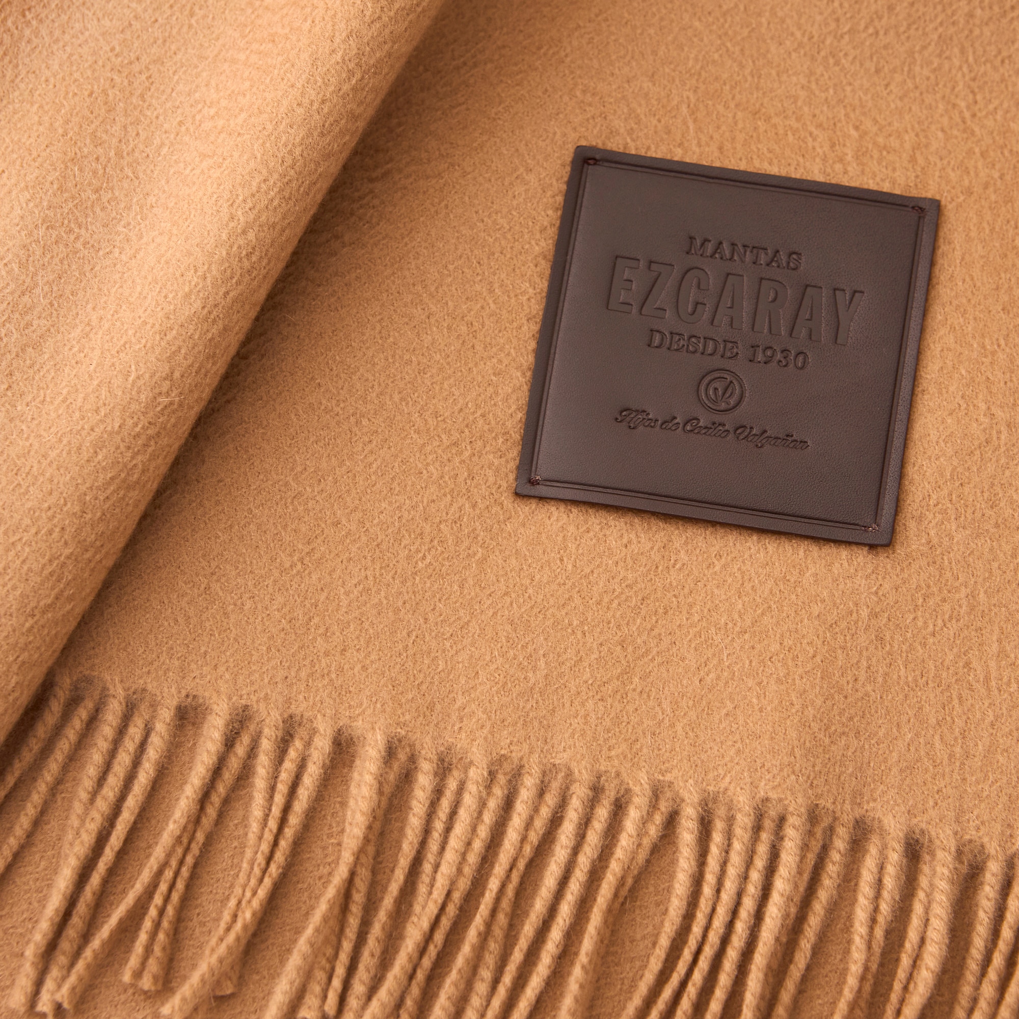 Manta decorativa Cashmere Mantas Ezcaray - Beige 130 x 200 cm Beige-3