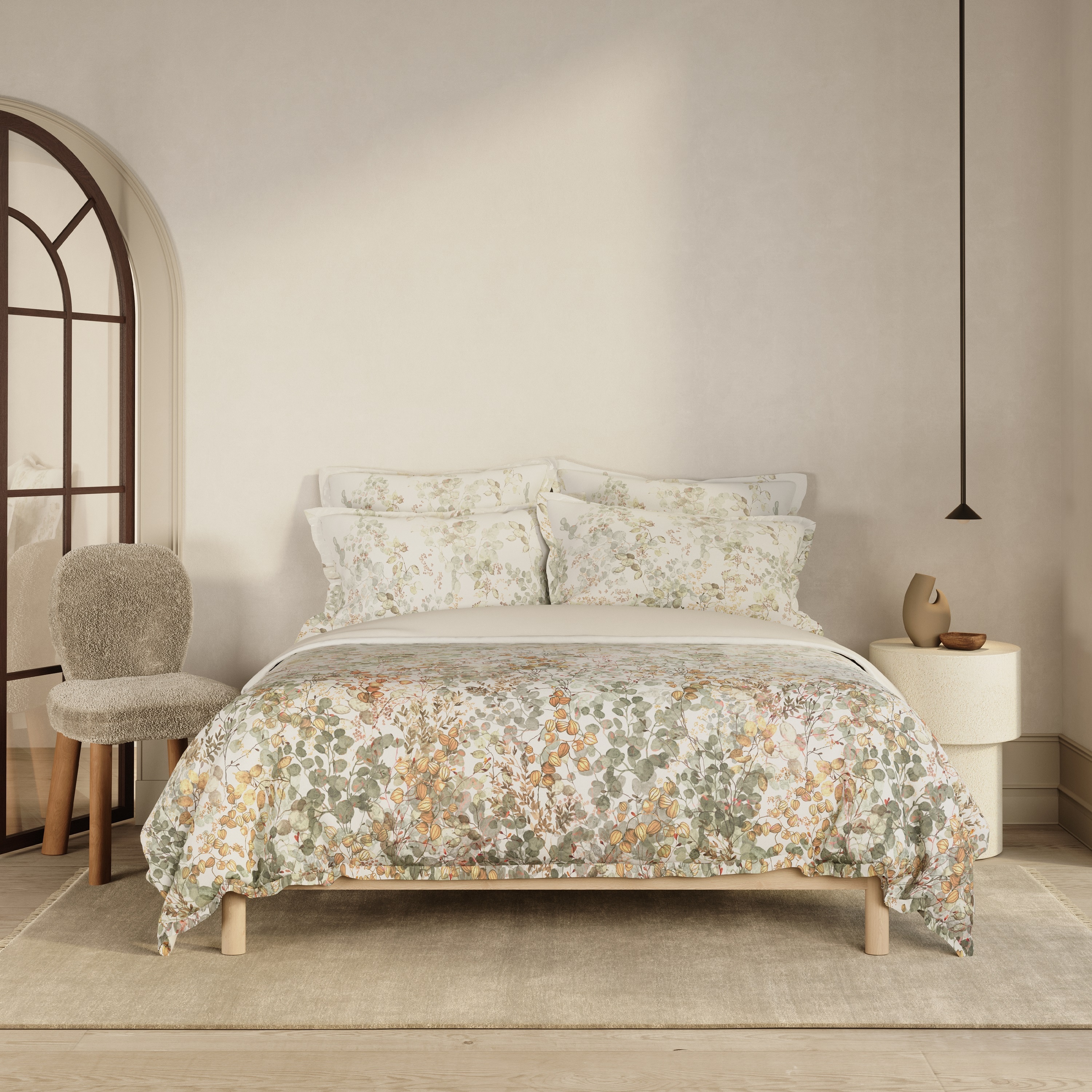 Imagem 0 de Conjunto de Capa de Edredão de Cetim de Algodão Laurier