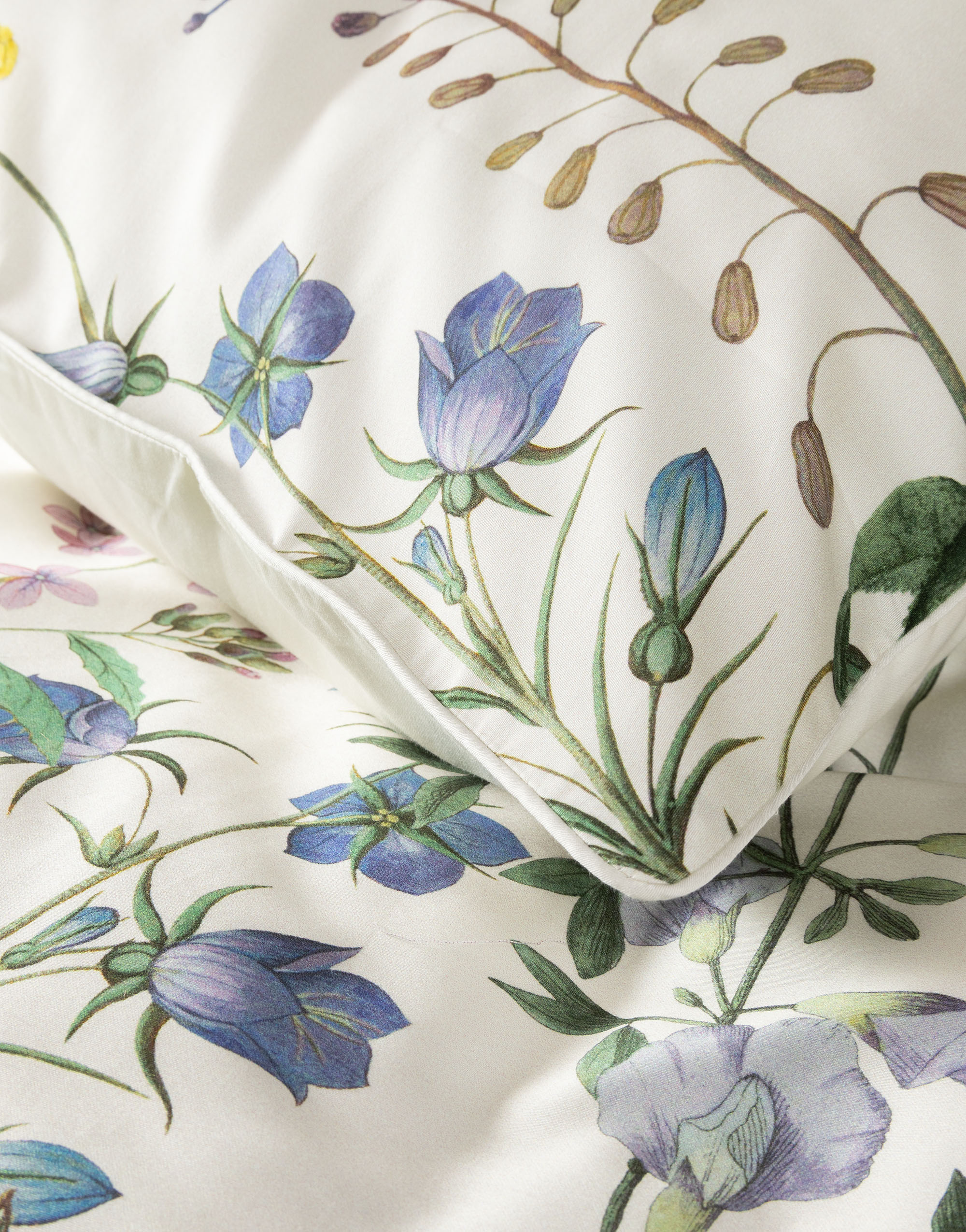 Juego de funda nórdica algodón satén Augustina Essenza - Crudo Cama 90 cm Crudo-3