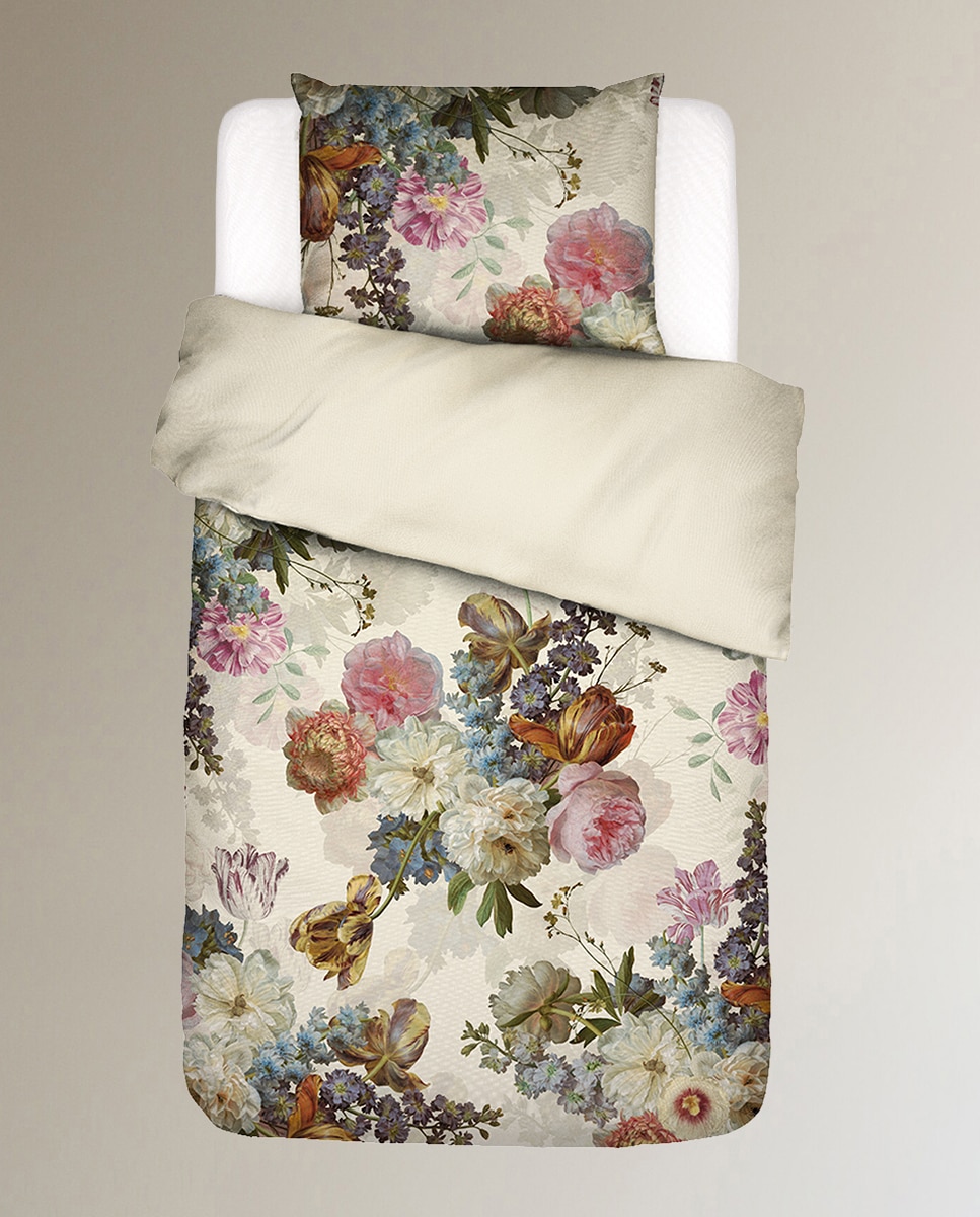 Juego de funda nórdica algodón satén Rosabelle Essenza - Crudo Cama 150 cm Crudo-5