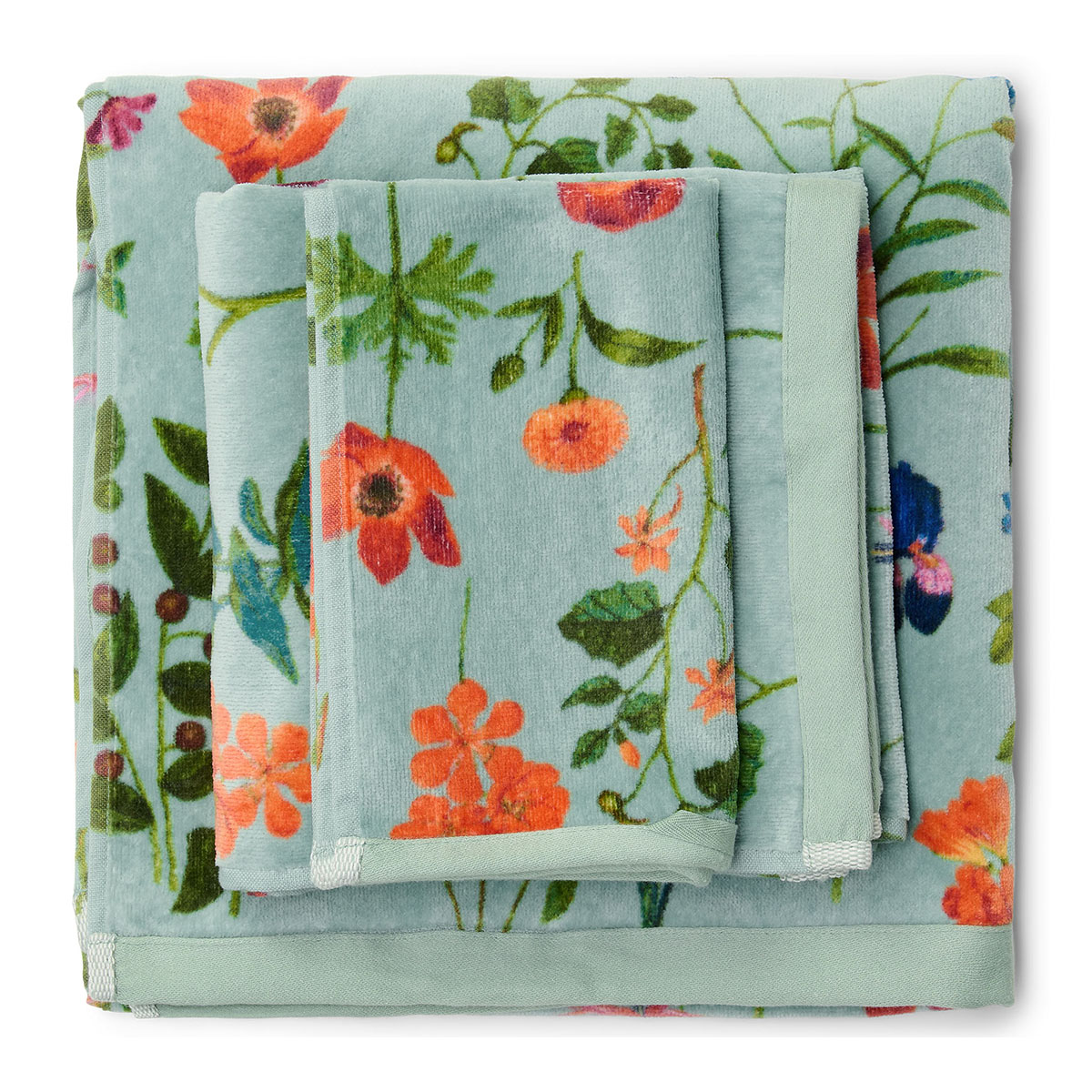 Toalla de baño algodón 500 gr/m2 Marigold Essenza - Verde Tocador Verde-3