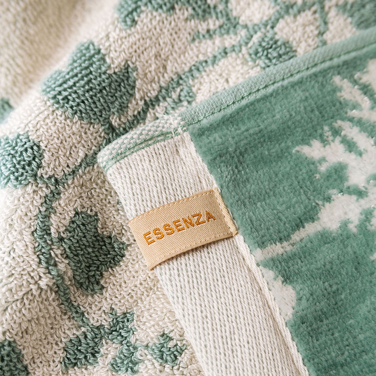 Toalla de baño algodón y modal 600 gr/m2 Maribel Essenza - Verde Tocador Verde-4