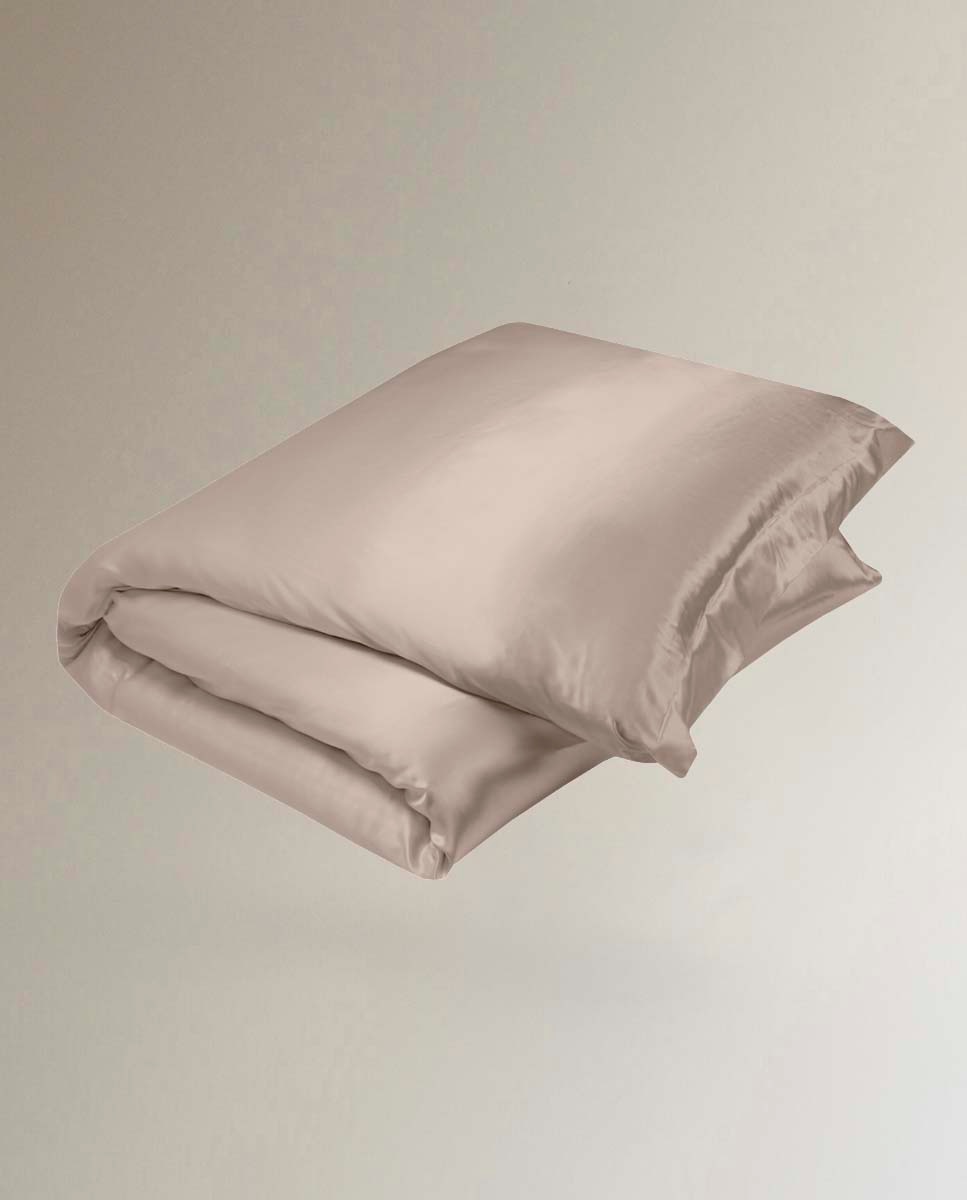 Funda nórdica de seda Mulberry Gingerlily Plain Colours - Beige Cama 150 cm Beige-1