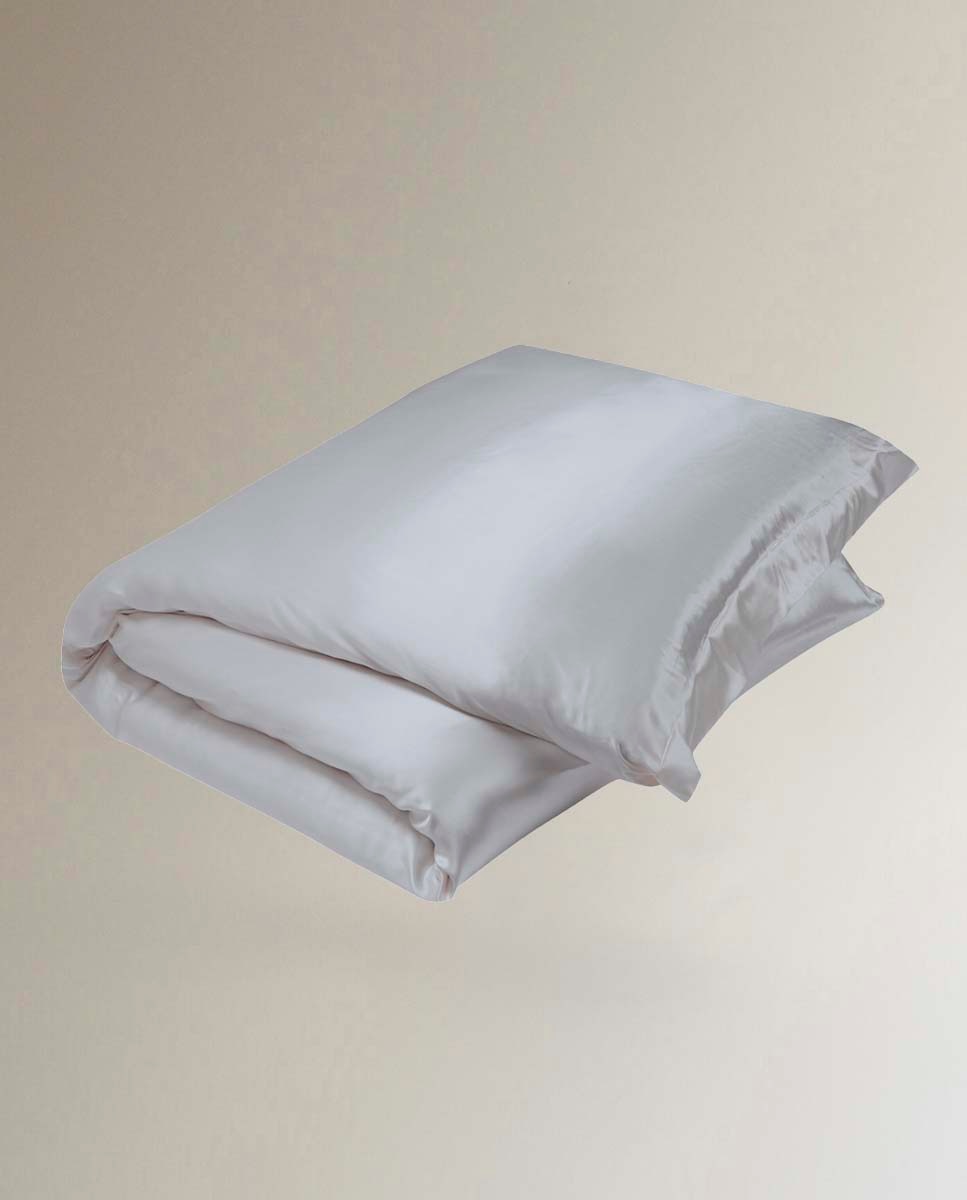 Funda nórdica de seda Mulberry Gingerlily Plain Colours - Plata Cama 150 cm Plata-1