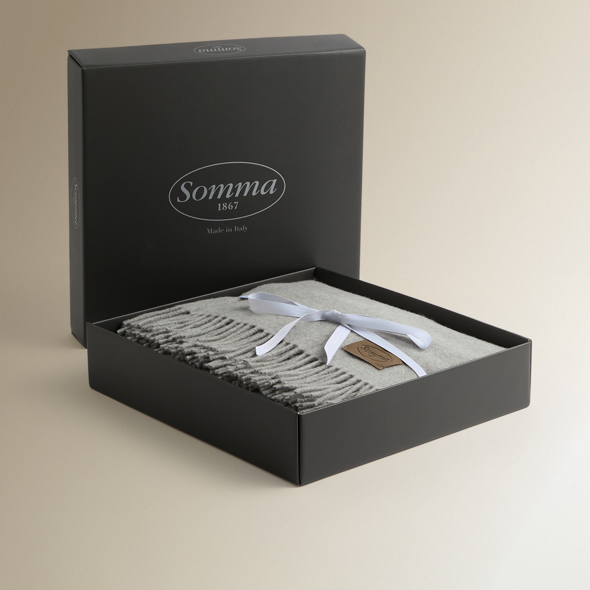 Manta Decorativa Charme Cinzento-5