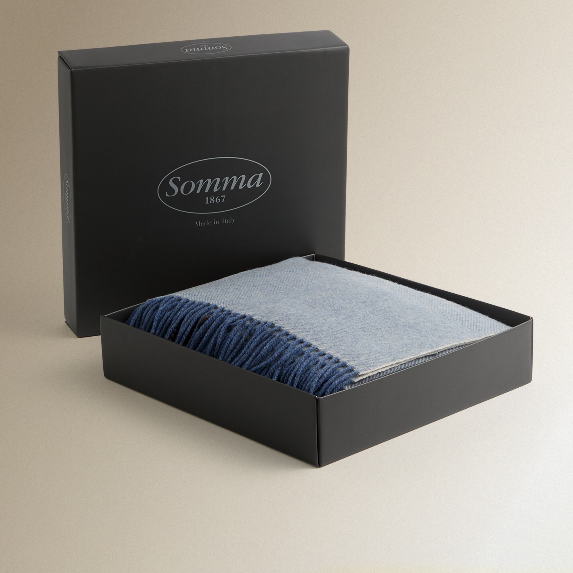 Manta Decorativa de Lã Merino Eton Multicolor-5
