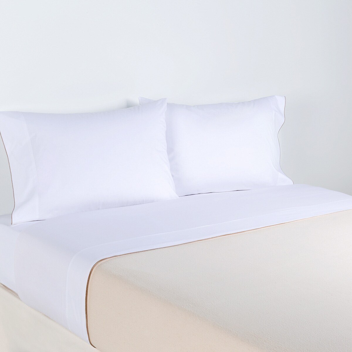 Manta de cama algodón Cotone Manterol - Crudo Cama 180 cm Crudo-2