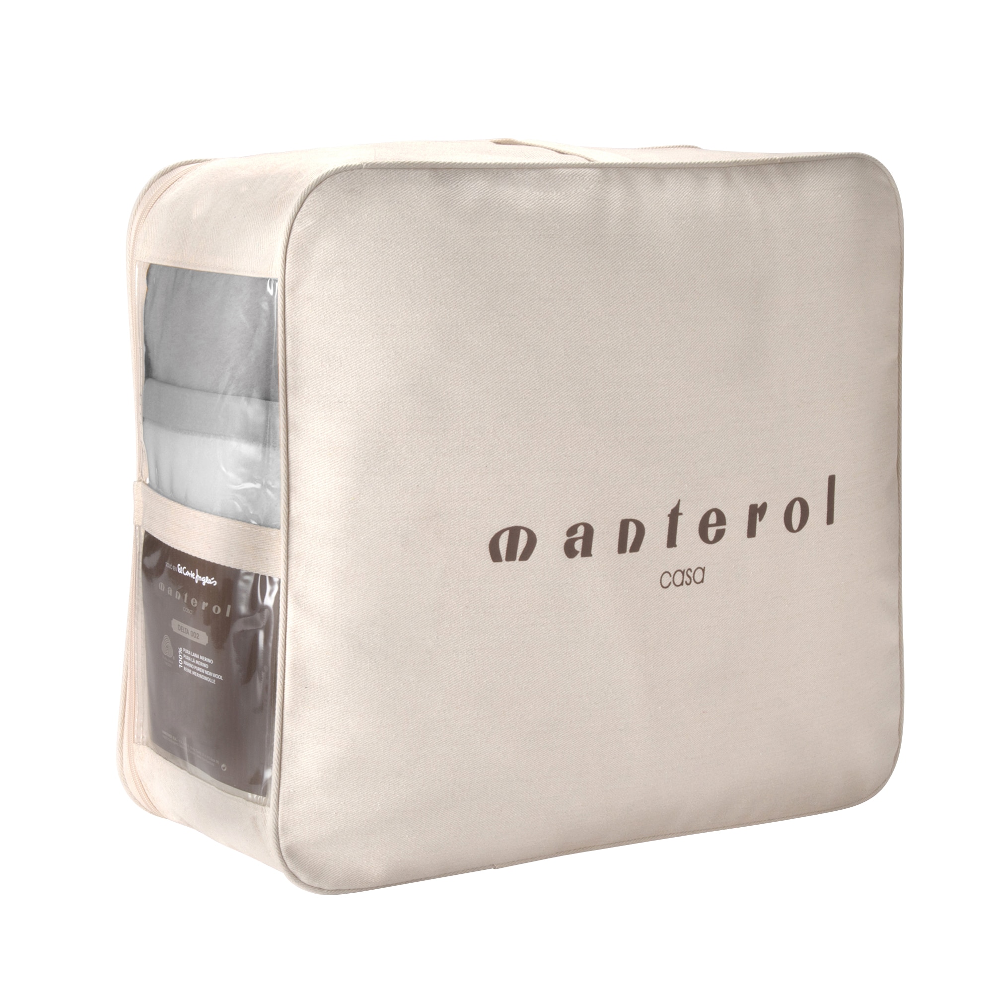 Manta de cama lana Delta Manterol - Gris Cama 150 cm Gris-3