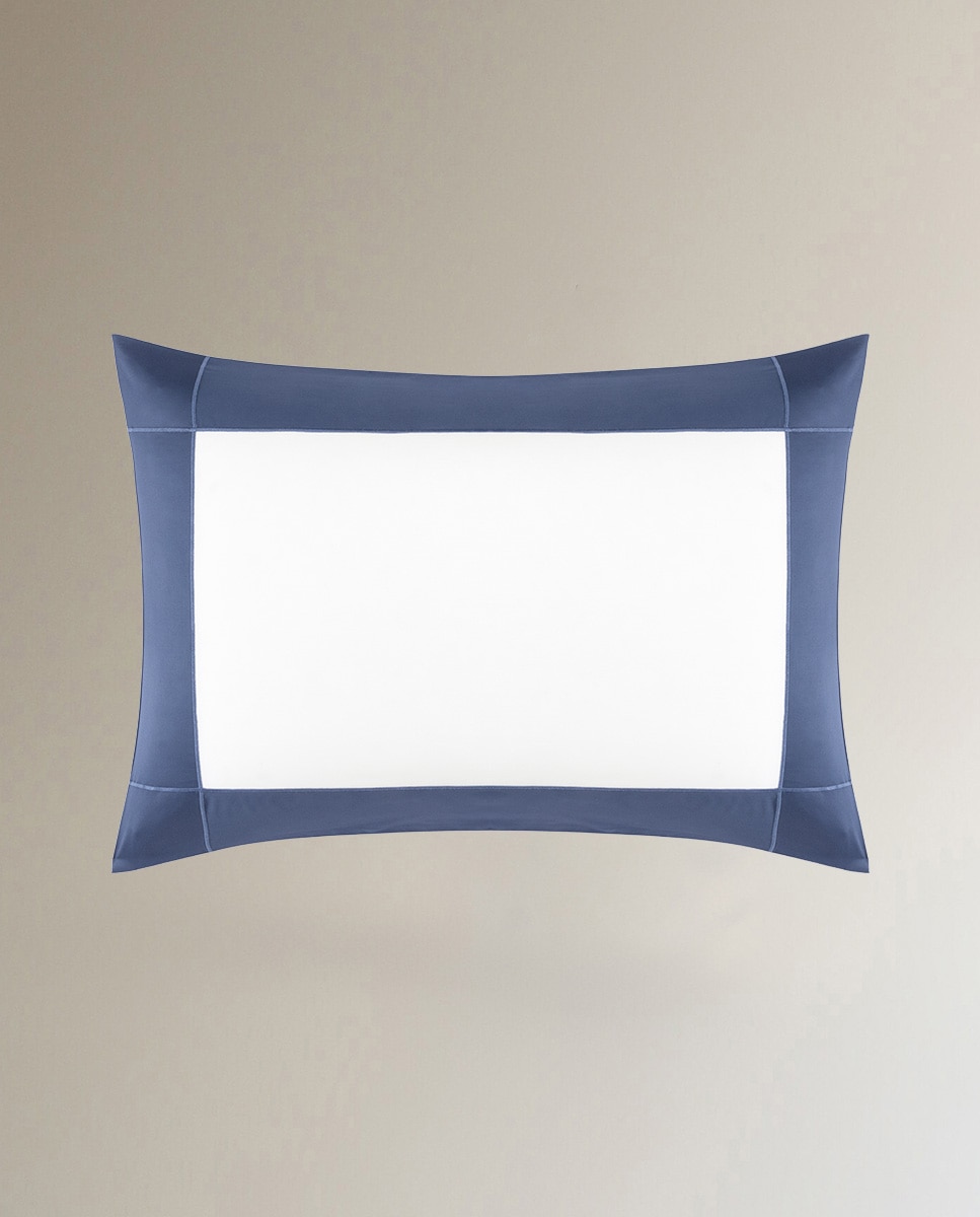 Imagen 0 de Funda de almohada algodón Apollon Yves Delorme Azul