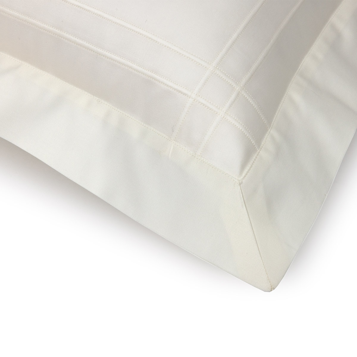 Funda de almohada algodón satén Adagio Yves Delorme - Leche 50 x 75 cm Leche-2