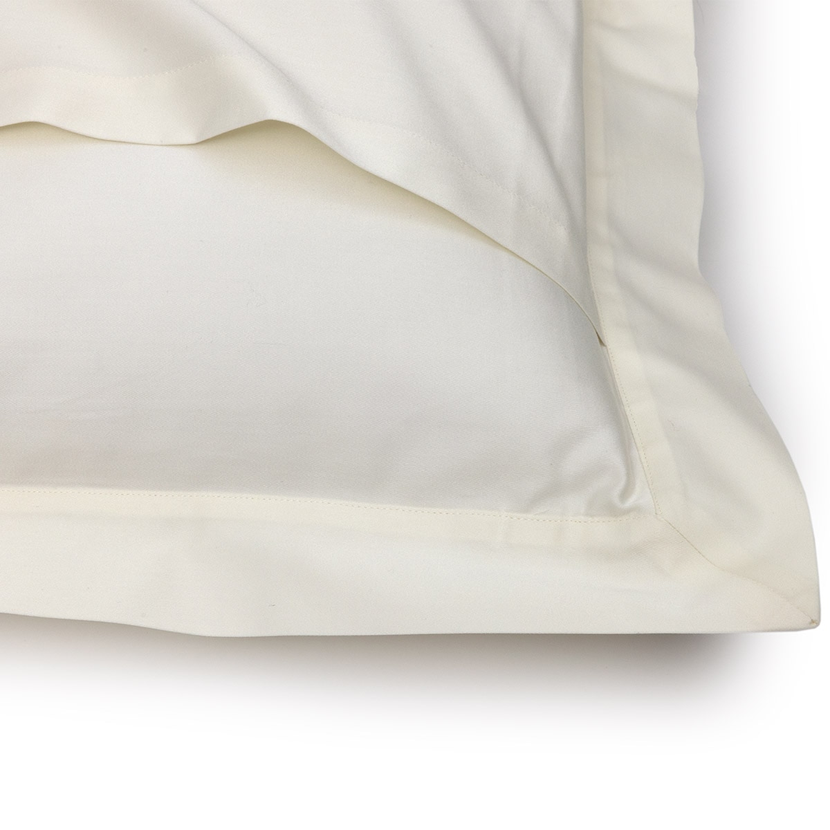Funda de almohada algodón satén Adagio Yves Delorme - Leche 50 x 75 cm Leche-3
