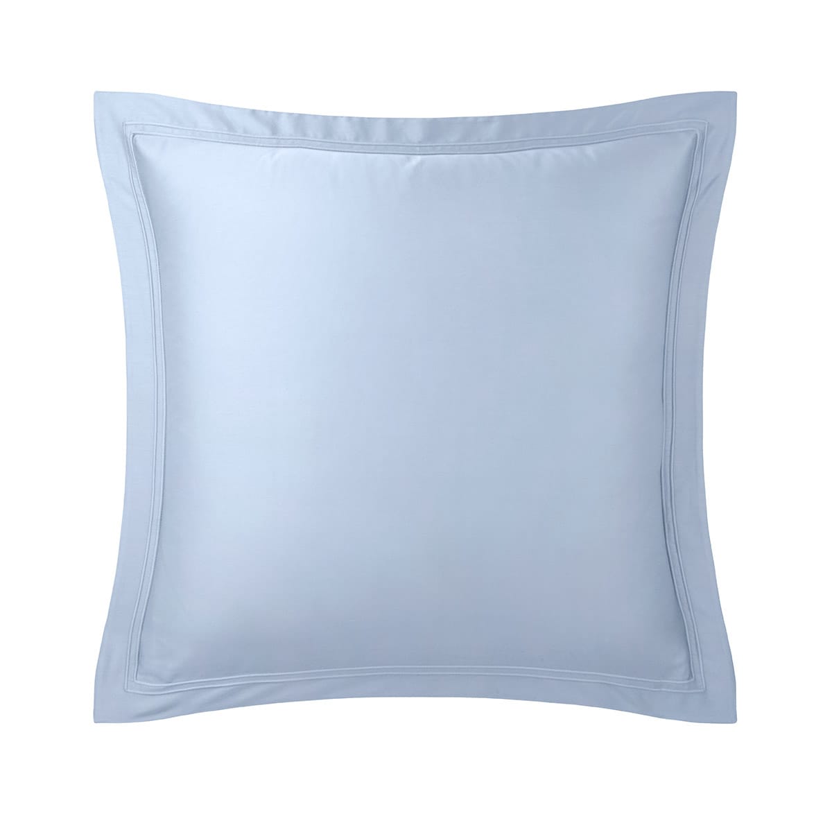 Funda de cuadrante satén de algodón Triomphe Yves Delorme Celeste-1