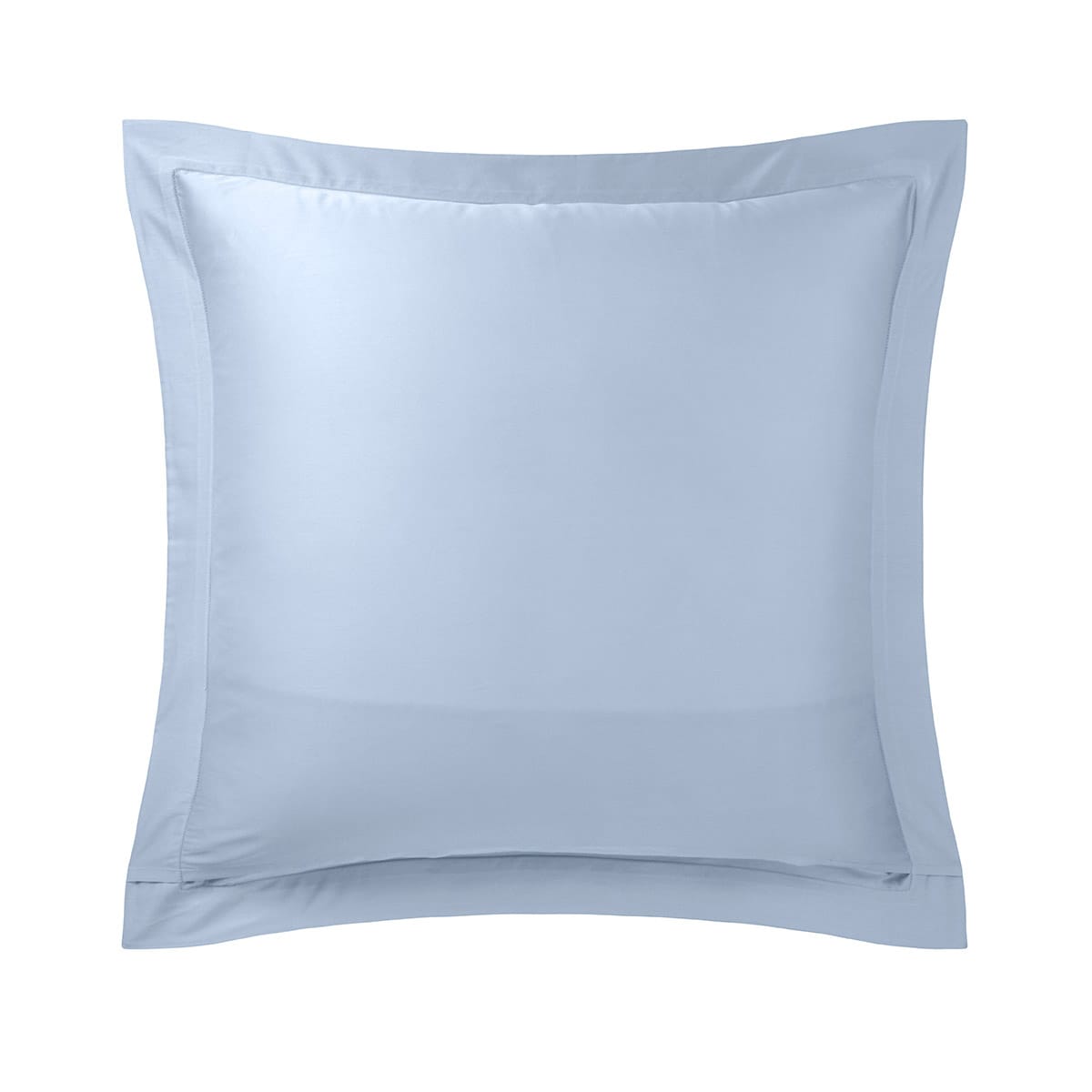 Funda de cuadrante satén de algodón Triomphe Yves Delorme Celeste-2