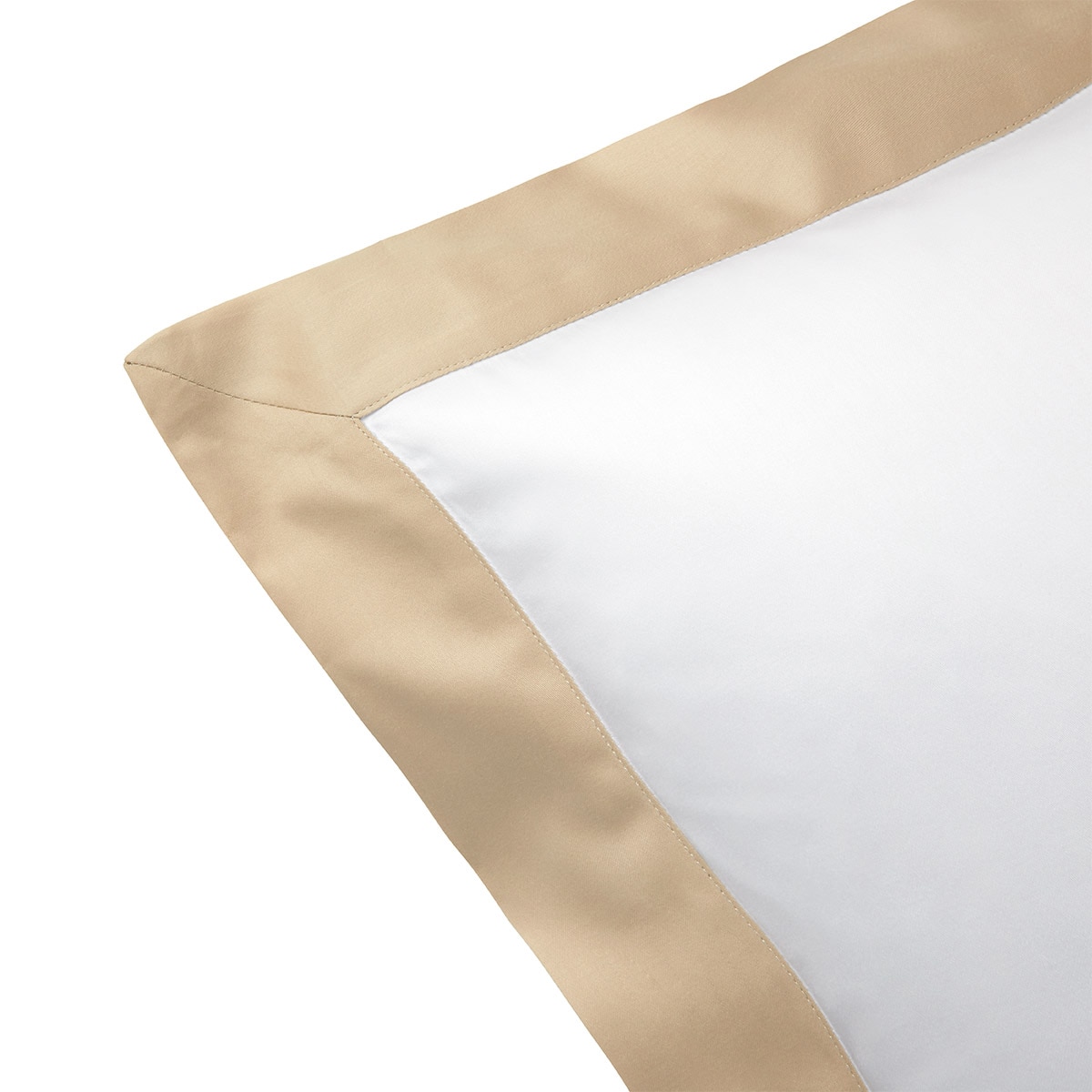 Capa de Almofada de Cetim de Algodão Orgânico Linea Areia-2