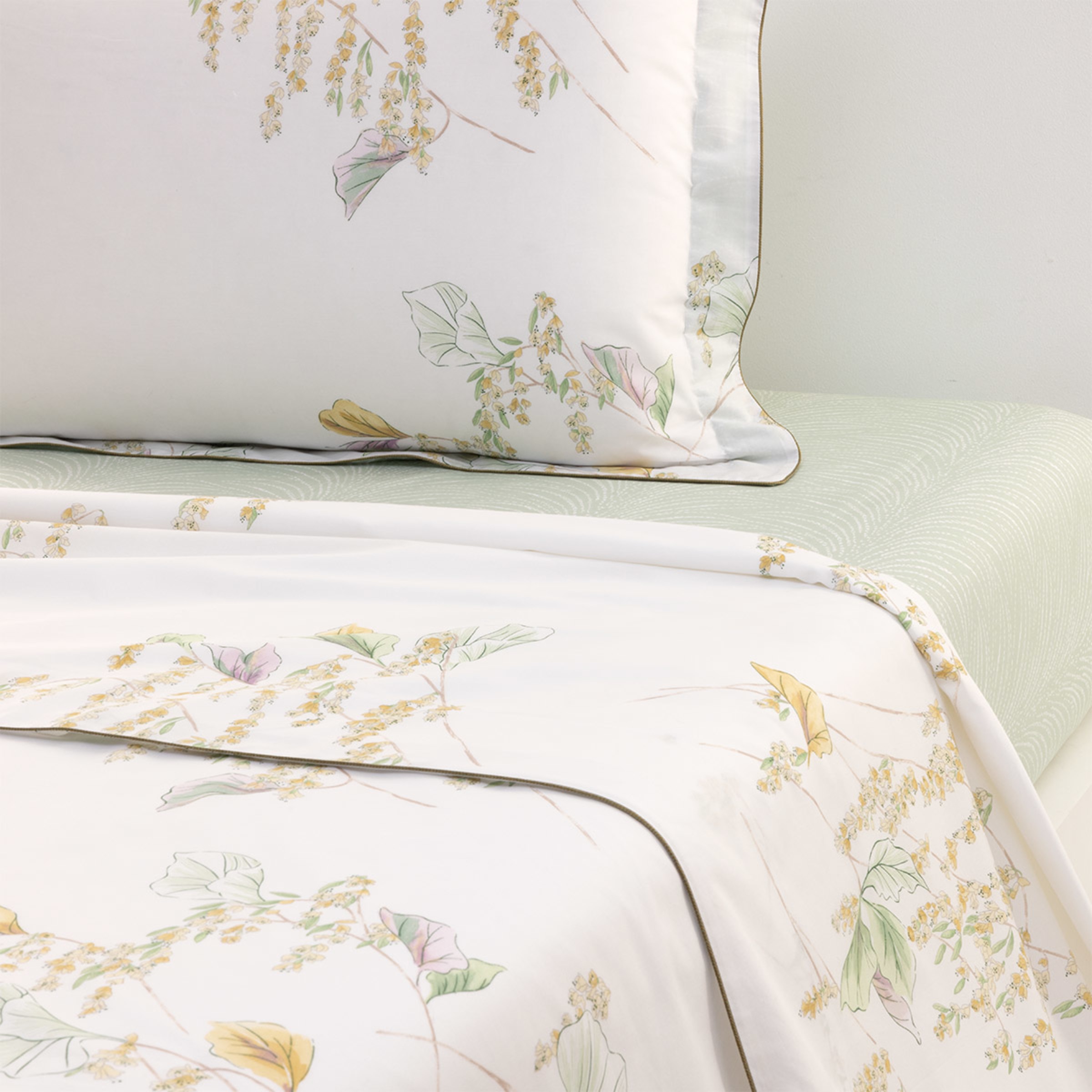 Lençol de Cima de Algodão Orgânico Pollen Multicolor-1