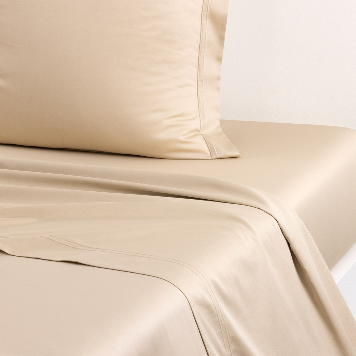 Sábana encimera algodón Triomphe Yves Delorme - Arena Cama 180 cm Arena-1