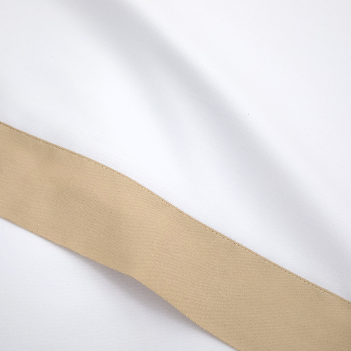 Lençol de Cima de Cetim de Algodão Orgânico Linea Areia-2