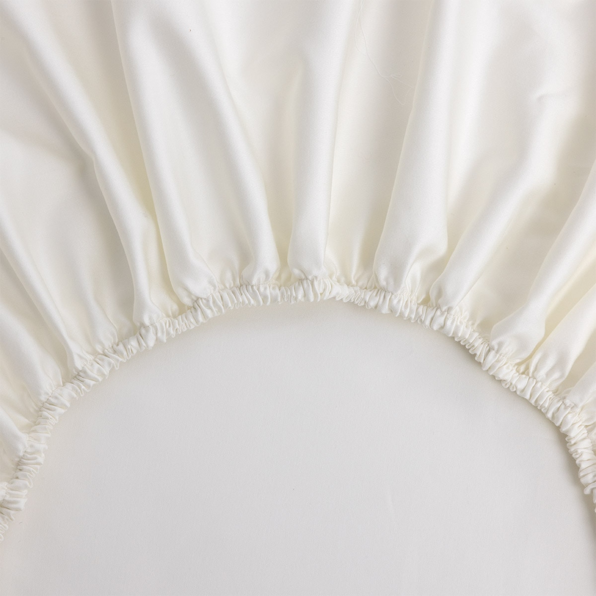 Sábana bajera algodón Adagio Yves Delorme - Leche Cama 200 cm Leche-2