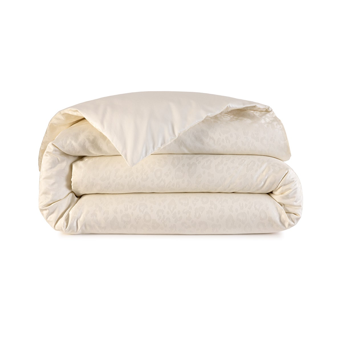 Capa de Edredão de Algodão Orgânico Acetinado Leopard Leite-3