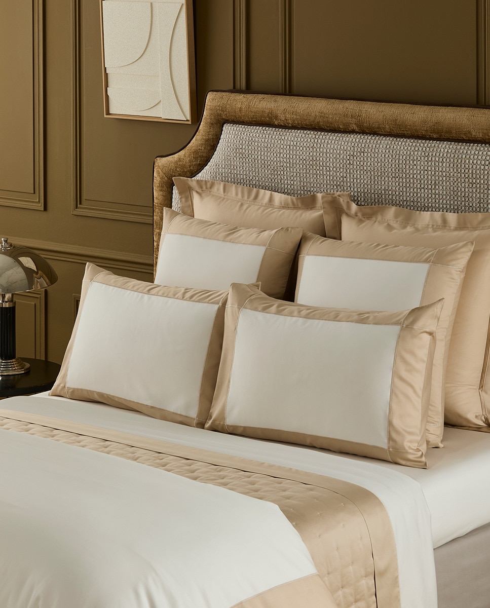 Funda nórdica algodón Apollon Yves Delorme - Beige Cama 180 cm Beige-2