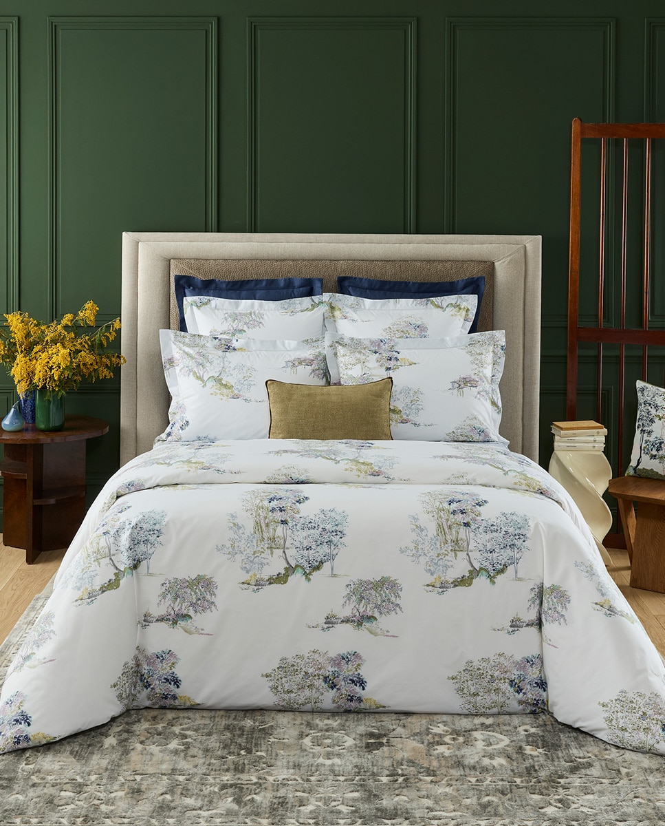 Funda nórdica algodón percal Lande Yves Delorme - Multicolor Cama 180 cm Multicolor-1