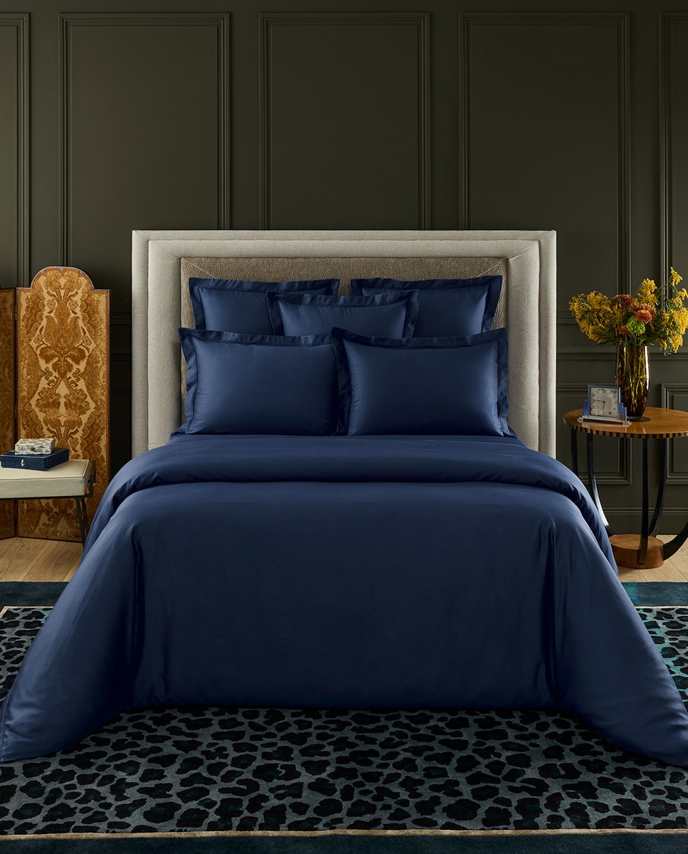 Funda nórdica algodón Triomphe Yves Delorme - Azul Cama 150 cm Azul-1