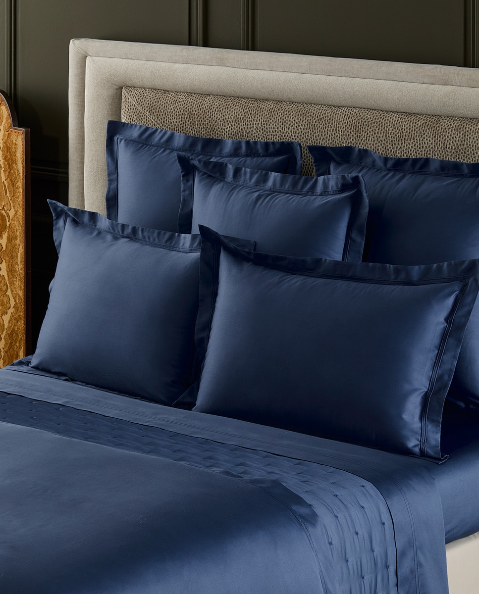 Funda nórdica algodón Triomphe Yves Delorme - Azul Cama 150 cm Azul-2