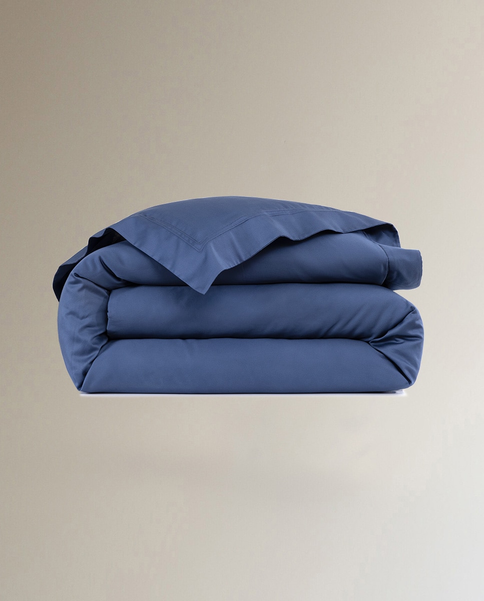 Funda nórdica algodón Triomphe Yves Delorme - Azul Cama 150 cm Azul-3