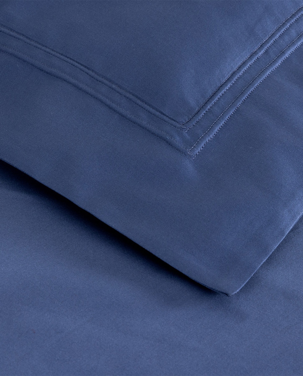 Funda nórdica algodón Triomphe Yves Delorme - Azul Cama 150 cm Azul-4