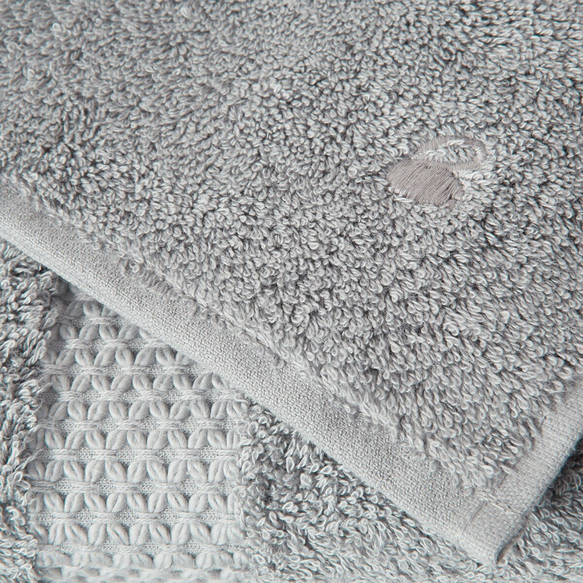Toalla de baño algodón y modal 700 gr/m² Etoile Yves Delorme - Gris Tocador Gris-2
