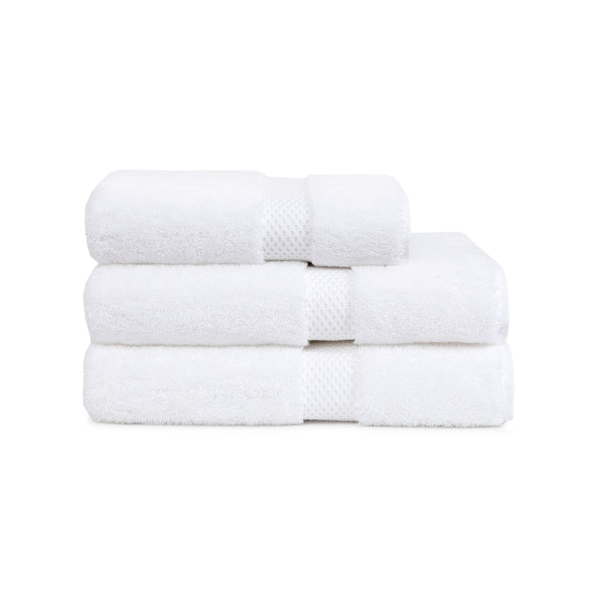 Imagen 1 de Toalla de baño algodón y modal 700 gr/m² Etoile Yves Delorme - Blanco Tocador Blanco