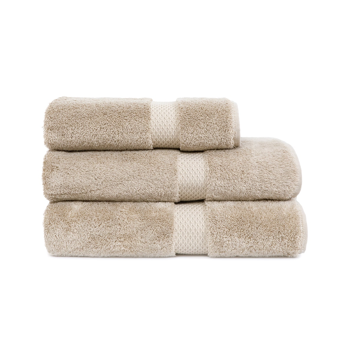 Toalla de baño algodón y modal 700 gr/m² Etoile Yves Delorme - Tostado Tocador Tostado-1