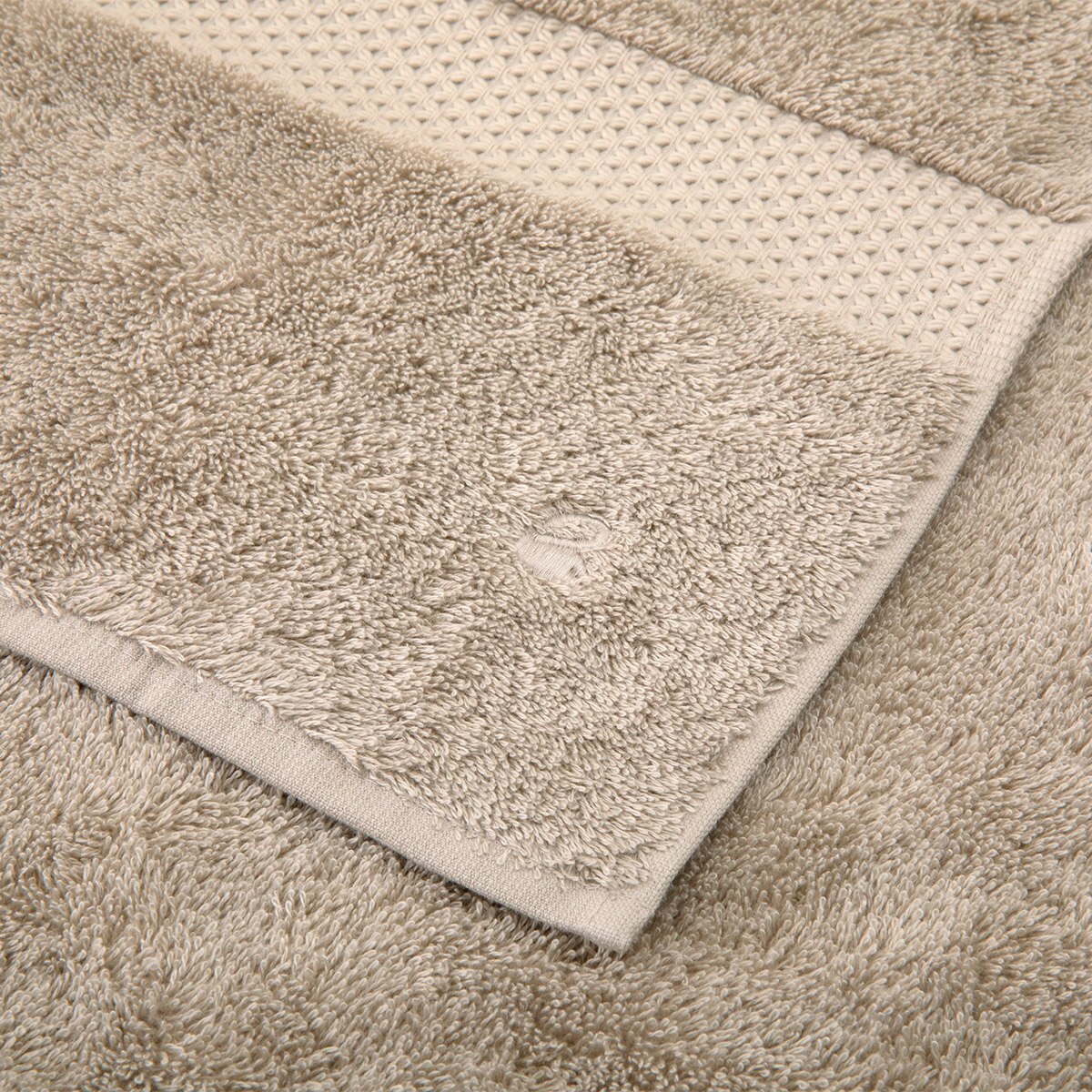 Toalla de baño algodón y modal 700 gr/m² Etoile Yves Delorme - Tostado Tocador Tostado-2