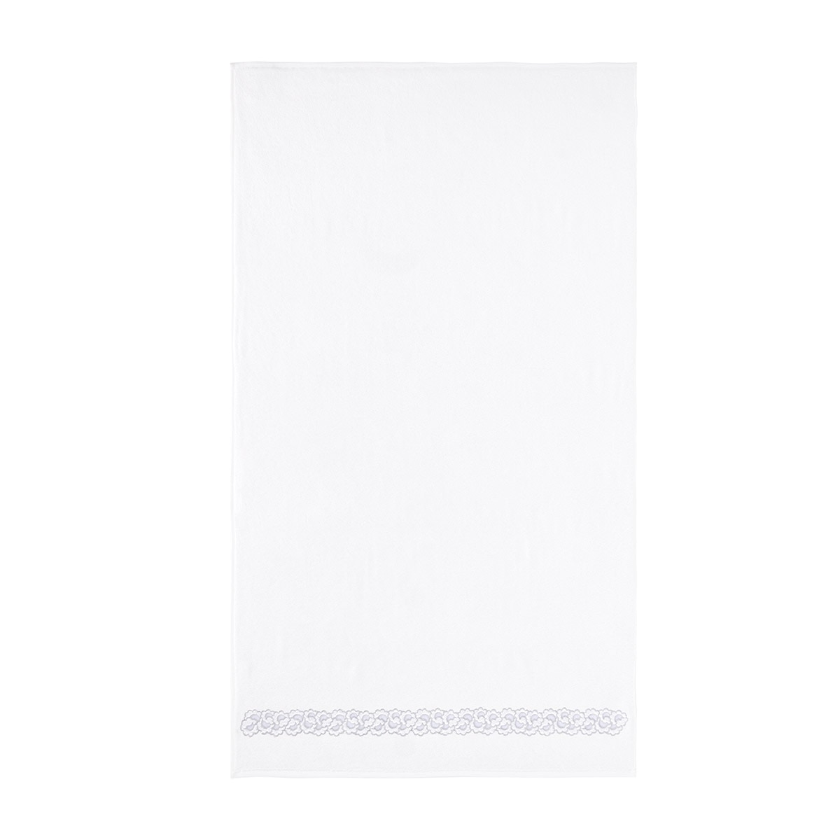 Toalha de Banho de Algodão Orgânico e Modal Festons - 450 g/m2 Branco-5