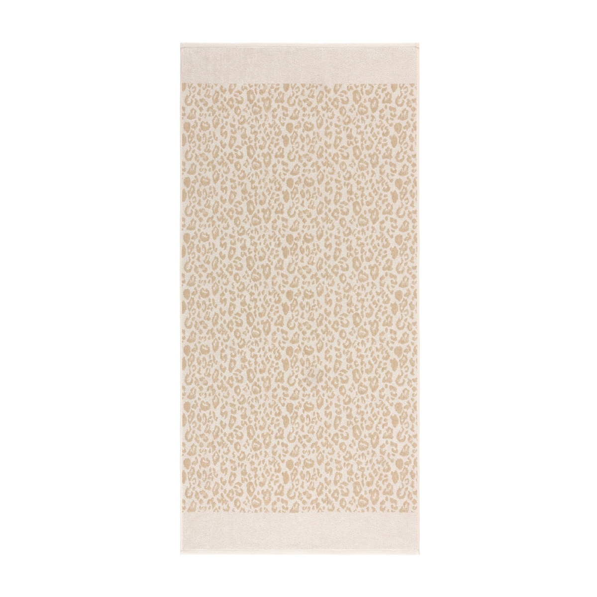 Toalha de Banho de Algodão Orgânico 450 g/m2 Leopard Leite-3