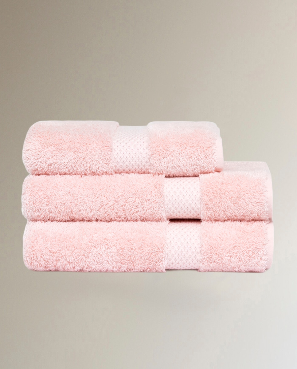 Toalha de banho de algodão e modal 700 g/m2 Etoile Rosa-2