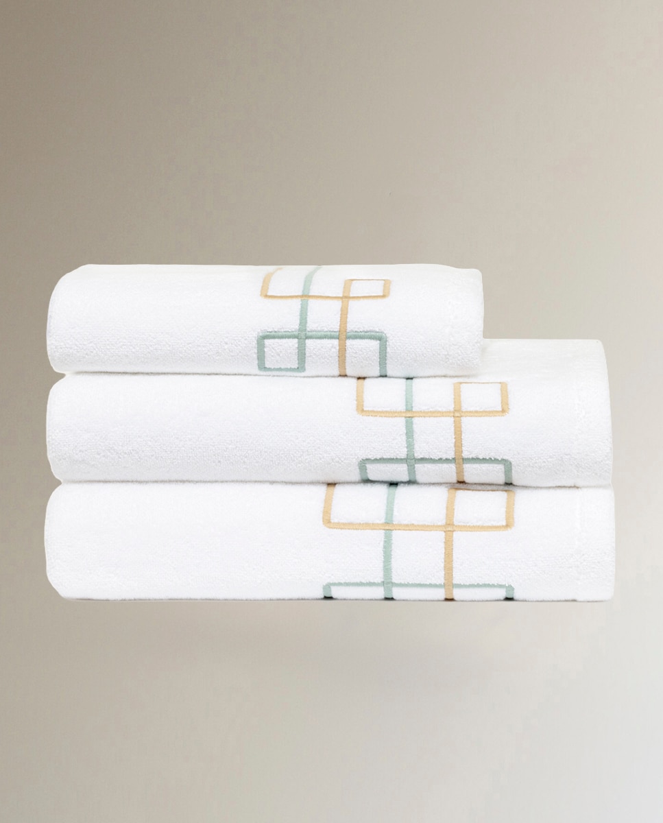 Toalha de Banho de Algodão e Modal 450 g/m2 Villa Branco-2